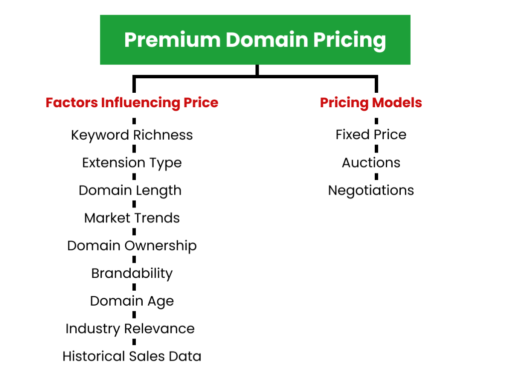 premium domains characteristics pricing and buying process overview